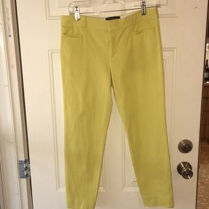 Banana Republic Sloan Fit Size 4 Lively Chartreuse Women’s Pants Pre-Owned